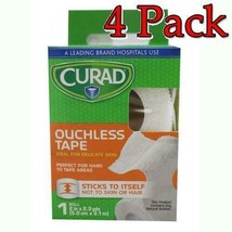 Curad Ouchless Tape 2in X 2.3yds - 1 Roll (Pack of 4) - £13.88 GBP