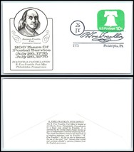 1975 US Cover - 200 Years Postal Service, Be Franklin, Philadelphia, PA Q1 - $2.96