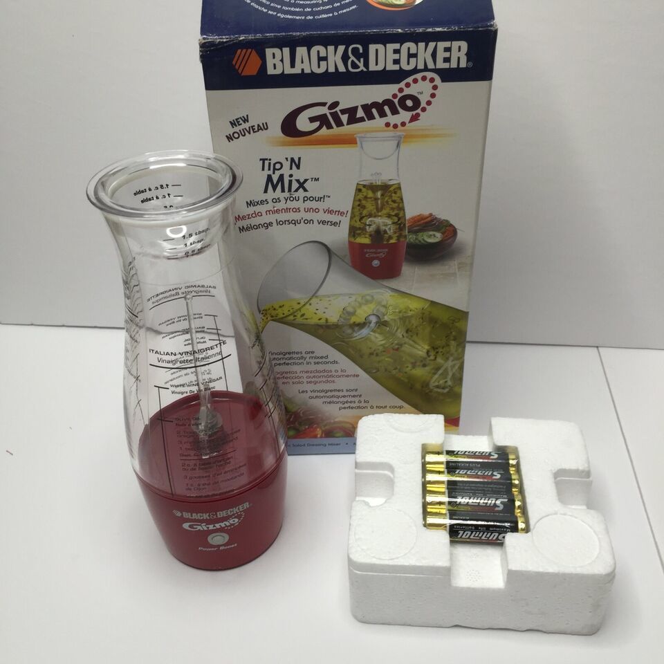 Black & Decker Gizmo Tip N Mix Automatic Dressing Mixer Red - $39.99