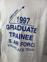 Vintage Air Force T Shirt 1997 Graduate Army Military Logo Tee USA Men’s 2XL - £15.73 GBP