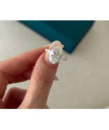 HUGE 7 Ct F VS1 Lab Grown Diamond Three Stone Engagement Ring in 14k Whi... - $98,267.47 MXN