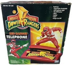 VTG 1994 Mighty Morphin Power Red Ranger Telephone Phone Sabans - $74.25