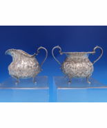 Baltimore Rose by Schofield Sterling Silver Sugar Creamer Set 2pc (#8479) - $1,637.02 CAD