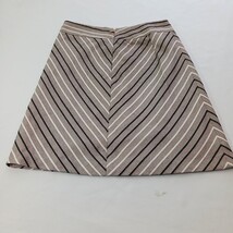 Ann Taylor Loft Women’s Coral Stripes Back Zip Pull On Skirt Size 8T image 11