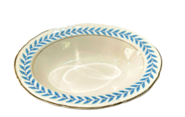 Edwin Knowles Blue Laurel Oval Serving Bowl Semi Vitreous China 42-10 Vintage - £7.72 GBP