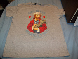 God Bless America Y&#39;all T-Shirt Size XL Jesus with dinosaur - £12.91 GBP