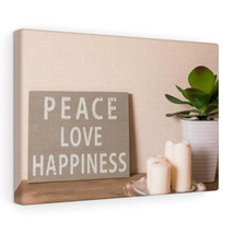 Inspirational Wall Art Peace Love Happiness  Motivational Print Ready to Hang A - £59.75 GBP+