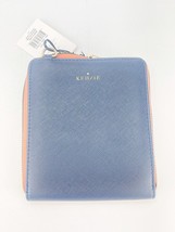 Kedzie Best Little Bag in Saffiano Vegan Leather Navy Blue Crossbody Zip - $22.95