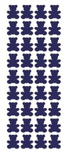 1&quot; Sapphire Blue Teddy Bear Stickers Baby Shower Envelope Seals arts Crafts - £1.59 GBP+