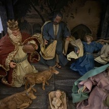 Vintage Nativity Set Made in Italy &amp; Taiwan Paper Mache Creche Mix &amp; Acc... - £238.93 GBP