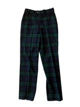 Vtg J PRESS Womens Pants Blackwatch Plaid Wool Flat Front Trousers Sz 2 ? - £48.86 GBP