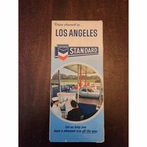 Los Angeles Road Map Courtesy of Chevron 1968 Edition - £10.75 GBP