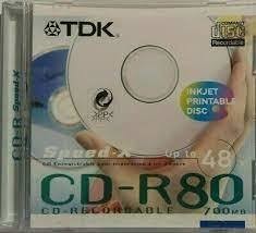 TDK - 1 x CD-R 700 MB ( 80min ) 48x - in NA Pre-Owned - £11.94 GBP