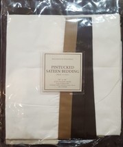 NWT  Restoration Hardware &quot;Pintucked Sateen&quot; Taupe King Pillow Sham  - $25.69