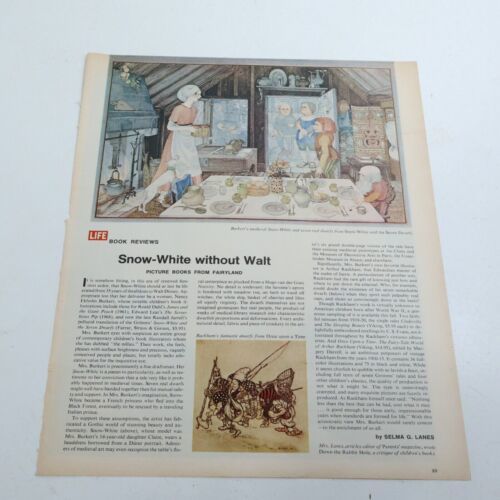 1972 Snow-White Without Walt Fruit of the Loom Print Ad 10.5" x 13.5" - £5.73 GBP
