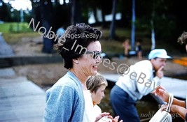 1960 Pretty Lady Sunglasses Cigarettes in Hand Glass Covered Kodachrome Slide - £2.76 GBP