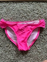 Wetseal Womens Barbie Pink Pull On Swim Bottom Bikini Size Small Solid B... - $9.49