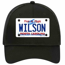 Wilson North Carolina State Novelty Black Mesh License Plate Hat - £22.79 GBP