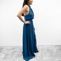 NEW Yumi Kim Womens M High Demand Maxi Dress Ink Blue Halter Top Gown  - £96.33 GBP