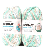 2 Count Bernat 8.8oz Handicrafter Scrub Off 74009 Rain Drops 100% Cotton... - $33.99