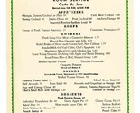 Hotel Sir Francis Drake Room Service Dinner Menu San Francisco Californi... - $77.14