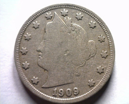 1909 Liberty Nickel Very Good / Fine VG/F Nice Original Coin Bobs Coin Fast Ship - $6.00