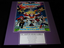 DC Superhero Girls Cast Signed Framed 16x20 Poster Display 2017 SDCC B - £198.44 GBP