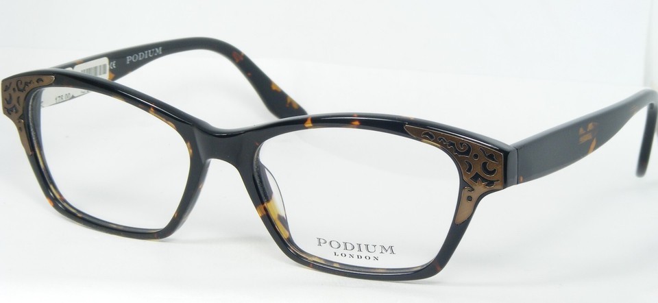 PODIUM London OPHELIA 5068 Schildpatt Brille Acetat 50-16-140mm - $75.48