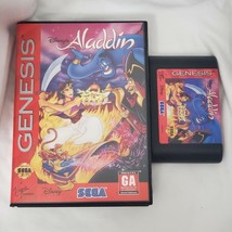 Disney&#39;s Aladdin Sega Genesis 1993 Game Case and Artwork No Instructions - £10.22 GBP