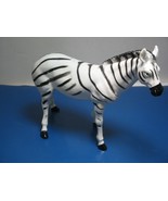 African Safari Realistic 6&quot; hard Plastic toy Zebra figurine - $95.00 MXN