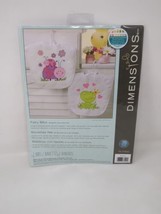 Dimensions Baby Hugs Kit Fairy Bibs Polycotton Stamped Cross Stitch 70-73542 - £19.71 GBP
