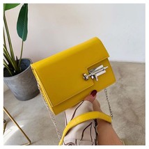 Ladies evening bag woman solid color pu leather chain crossbody bag fashion simple lady thumb200