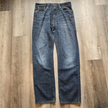 American Eagle Jeans Mens Size 29x32 Relaxed Straight Distressed Whisker... - £23.52 GBP