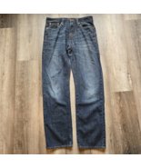 American Eagle Jeans Mens Size 29x32 Relaxed Straight Distressed Whisker... - £23.58 GBP