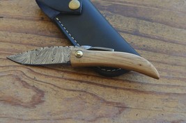 damascus custom made beautiful folding knife From The Eagle Collection M8392 - £7.76 GBP