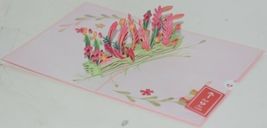 Lovepop LP2318 Floral Love Pink Pop Up Card White Envelope Cellophane Wrapped image 2