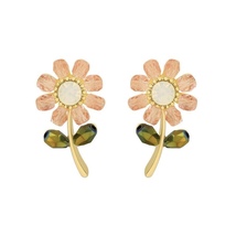 Crystal Flower Stud Earrings for Women - £7.98 GBP