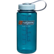 Nalgene Sustain 16oz Wide Mouth Bottle (Trout) Recycled Reusable Green - £11.38 GBP