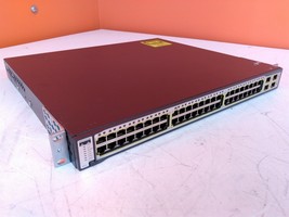 Cisco Catalyst WS-C3750G-48TS-S 48 Port Gigabit Ethernet Switch with Rack Ears - £39.56 GBP