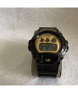 G Shock Casio Watch 1289 Black Gold Digital DW 6900CB Made Thailand Wate... - £62.93 GBP