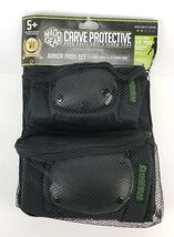 MADD Gear Carve Protective Elbow &amp; Knee Pads Black New 3'6"+ Junior 5+ - $17.85