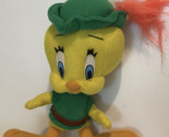 Looney Tunes Tweety Bird Robin Hood Plush 9&quot; 1997 Vintage - £7.90 GBP