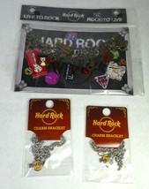 Hard Rock Cafe, HRC World Tour Bracelet &amp; 2 Charm Bracelet Limited Editi... - £168.48 GBP