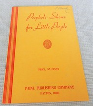 Cool vintage 1940 Payne Publishing Company Peephole Shows for Little Peo... - $15.00