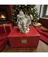 Vintage 1999 LENOX FOR THE HOLIDAYS SANTA COLLECTION TEAPOT christmas w/box - $780.72 MXN