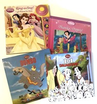Children&#39;s Books Lot of 4 Disney Princess Belle &amp; Snow White, Dumbo &amp; Dalmatians - £4.71 GBP