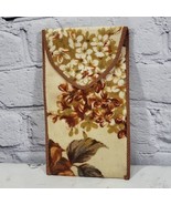 Vintage Cushioned Eyeglass Or Phone Case Autumn Harvest Floral Plush Pocket - $14.84