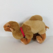 Sugar Loaf 1991 Camel Plush Hump 14" Brown Stuffed Animal Desert Red Bow Stand - $11.65