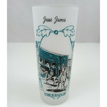 Vintage Collectors Missouri Jesse James Frosted Tom Collins Tumbler Glas... - $14.84