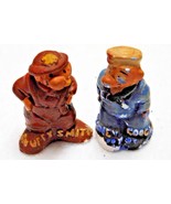 VINTAGE 40&#39;S SALT &amp; PEPPER BARNEY GOOGLE &amp; SNUFFY SMITH Chalk ware? - €12,97 EUR
